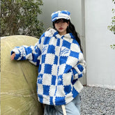 Irregular Forms Long Sleeve Oversize Sweater with Hoodie